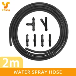 Yitong Windshield Washer Hose Kit 2M Universal Hose Suitable For Front Window Headlight Pump Automotive Accessories