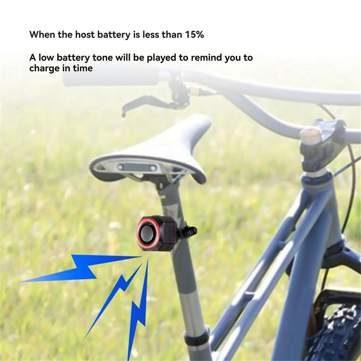 Bicycle Alarm Remote Control Bike Anti Theft Alarm USB Rechargeable Motorcycle Bicycle Detector Alarm with Bracket