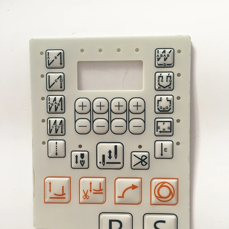 QIXING ZHONGBANG ZHONGYI ZOJE Control Box Operation Panel Sheet Board Membrane Keypad Switch Paper Sticker Industrial Sewing