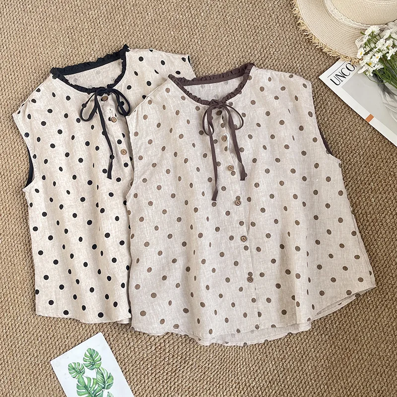 

Woman 2025 Traf Summer Knit Print Guangdong Loose None Women Shirt Women's Shirt New