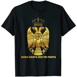 Serbian Flag Serbia Orthodox Cross Srbija Men T-Shirt Short Sleeve Casual Cotton Summer  T Shirt