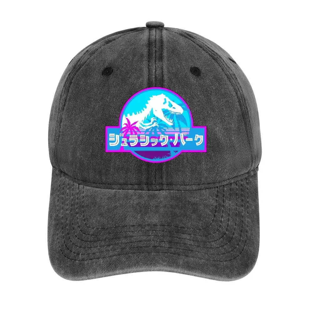 

Jurassic Park Vaporwave Casual Outdoor Sport Hats Birthday Gift Adjustable Sunscreen Hat High Quality Trucker Cap Baseball Caps