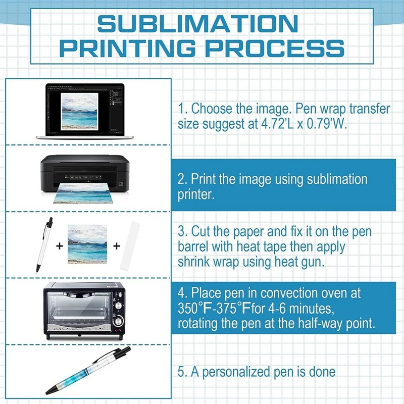 15 Pcs Sublimation Pens Blank With Shrink Wrap Mobile Phone Stand Ballpoint Pen Heat Shrinkable Films