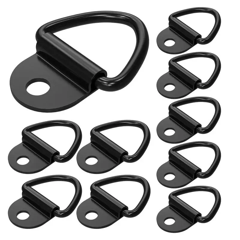 V Ring Tie Down Trailer Hooks 10 Pieces Horse Tie Ring Trailer Tie Down System Tie Down Ring Boat Hooks For Tailgates Garages