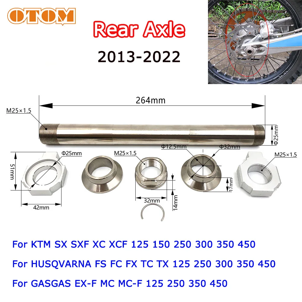 Motorcycle Rear Axle Block Bushing Kit For KTM SX SXF XC XCF 125-450 2013-2022 HUSQVARNA FS FC FX TC TX GASGAS EX-F MC MC-F