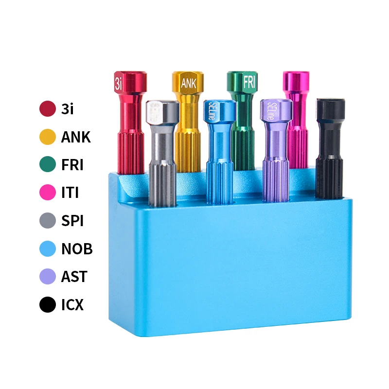 Dental Implant Screw Driver 8pcs Screwdrivers with Holder Laboratory Instrument Dentistry Tools