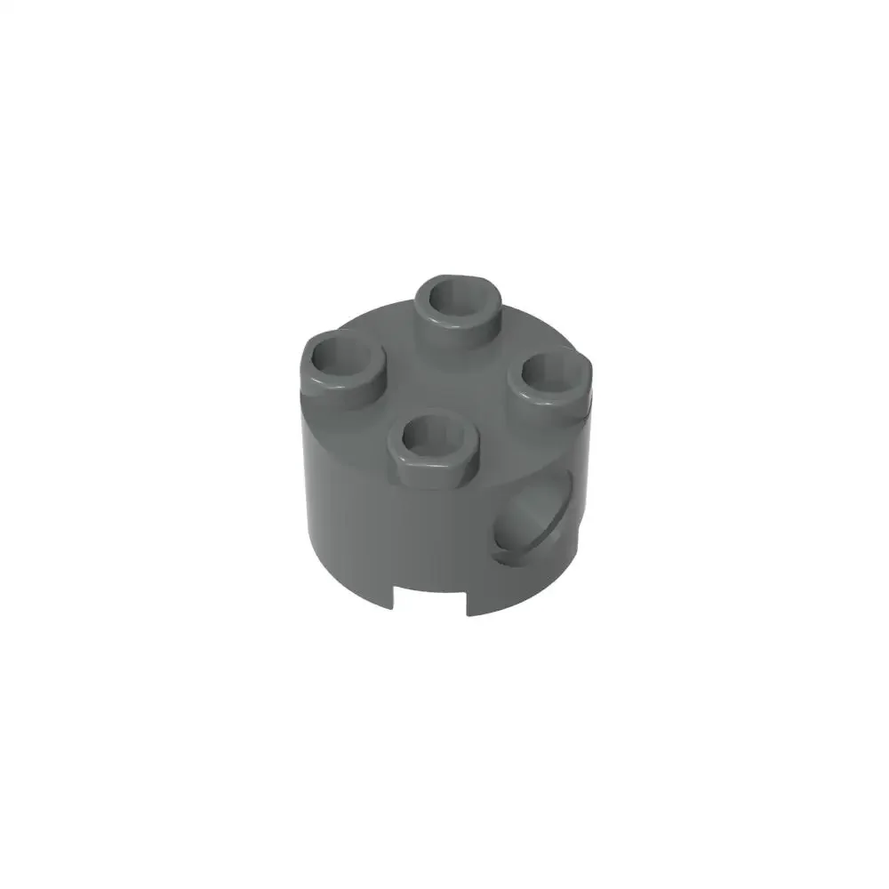 

Gobricks 1 Pcs Brick Round 2 x 2 with Pin Holes Compatible With 17485 79566 Model Building Blocks Parts Kids Educational Toys