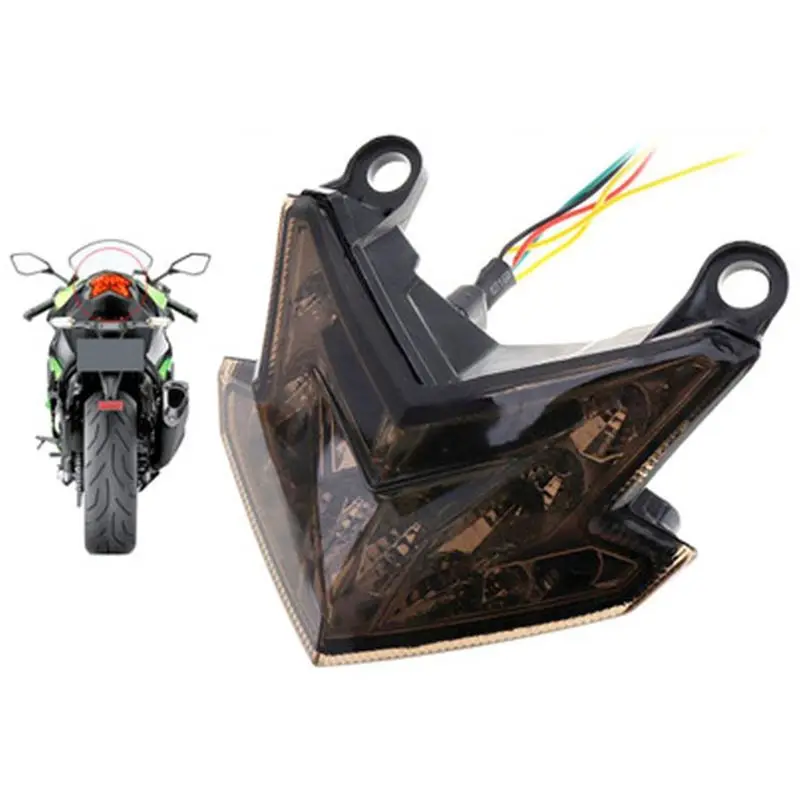 A09E-Motorcycle Taillight LED Withturn Signal Light Brake Light Tail Light For Kawasaki Z125 2013-2022 Z800 ZX6R 2013-2016 view 4