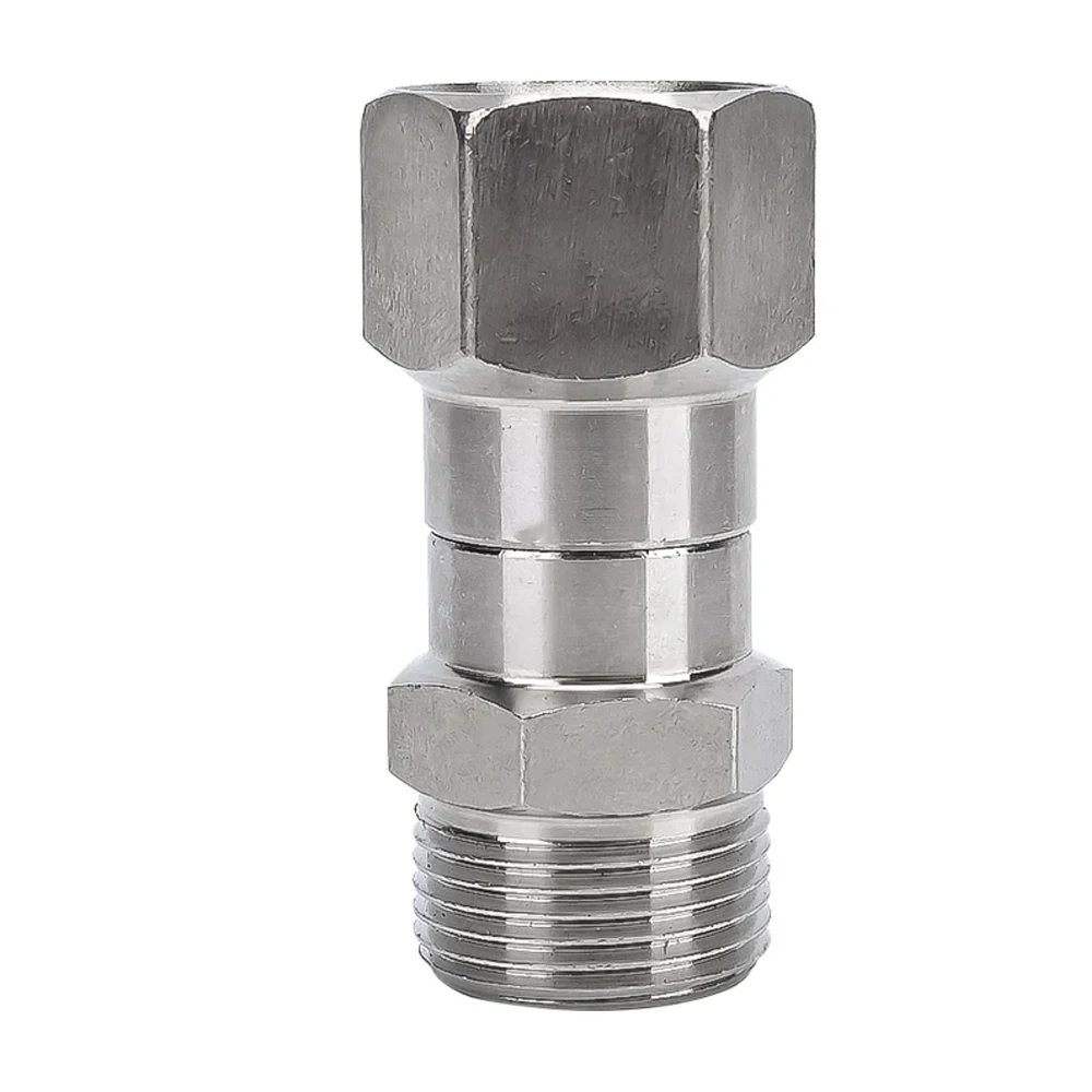 

High Pressure Washer Swivel Joint Connector Hose Fitting M22 14mm Anti-tangle Thread 360 Degree Rotation Hose Sprayer Connector