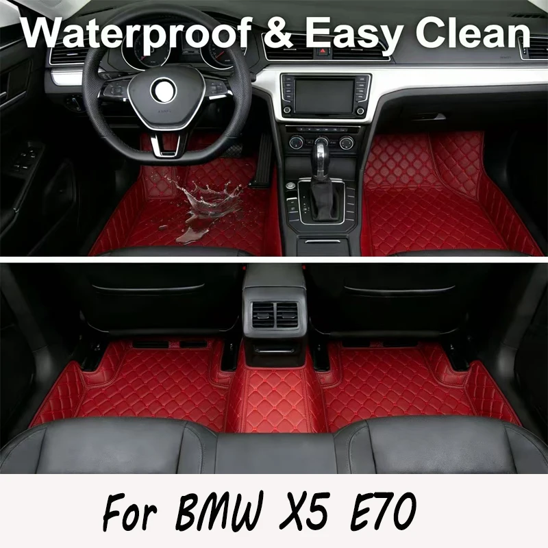 

Автомобильные коврики для BMW X5 E70, 7 мест, 2006-2013 гг., покрытие для пола, аксессуары для интерьера