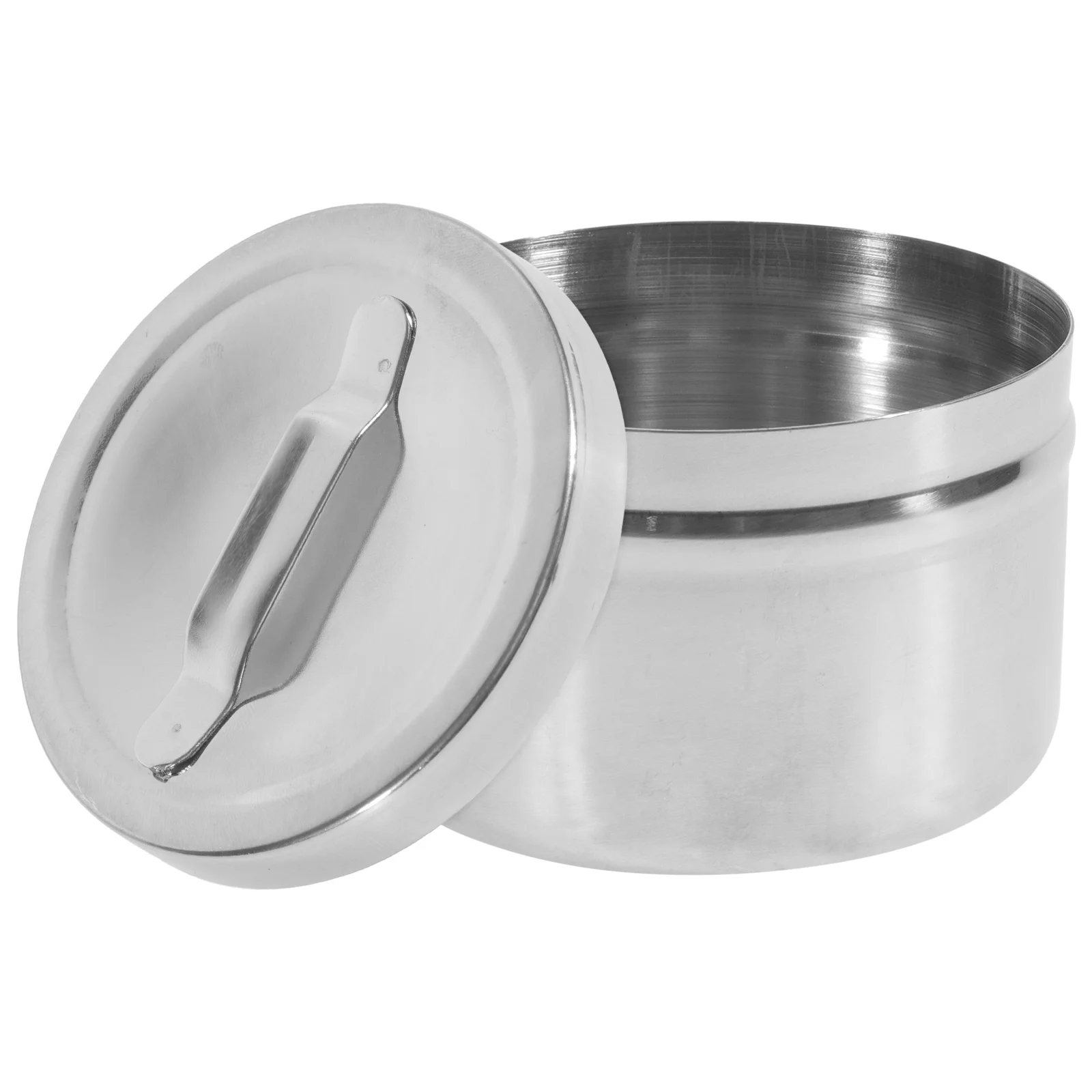 

Stainless Steel Alcohol Container Cotton Ball Box Jars Large Capacity Storage Laboratory Supplies Sample Holder