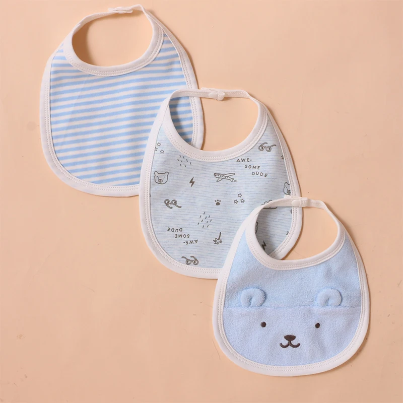 Baby saliva towel baby bib cotton supplies complementary food waterproof anti-vomiting milk newborn cute eating bib