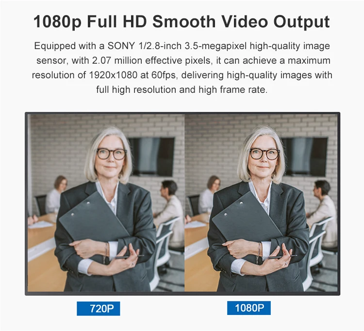 HDKATOV 1080P 60fps PTZ Conference Camera AI Auto Tracking Camera 12x Zoom USB/HDMI/SDI/LAN POE For Church Education Services