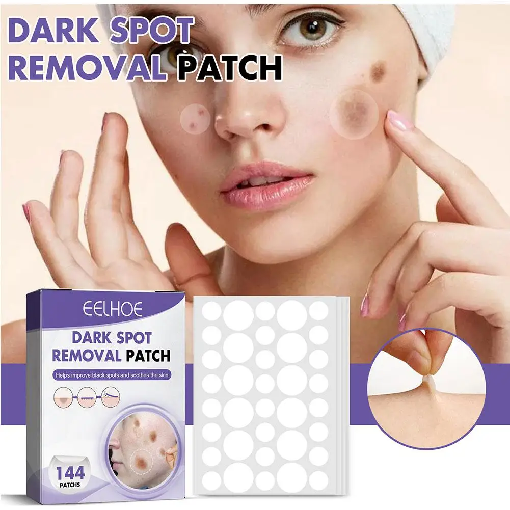144 stücke/1 box Gesicht Spot Patches Glatte Haut Verbessern Reinigung Schwarz Ätherische Pflege Frauen Gesichts Haut Patch Aufhellung flecken L9V3