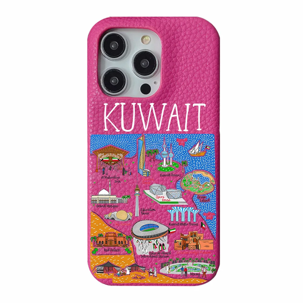 Für iPhone 14 13 15 17 Pro Xs Max 12 Mini 11 16 Plus Luxus-Hüllen Personalisieren Sie Anfangsbuchstaben Leder PU Bahrain Lederhülle