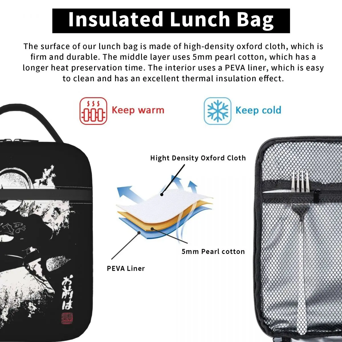 Nier Automata 2b Japan Game Accessoires Geïsoleerde Lunch Tas Voor School Kantoor Voedsel Container Draagbare Koeler Thermische Bento Box