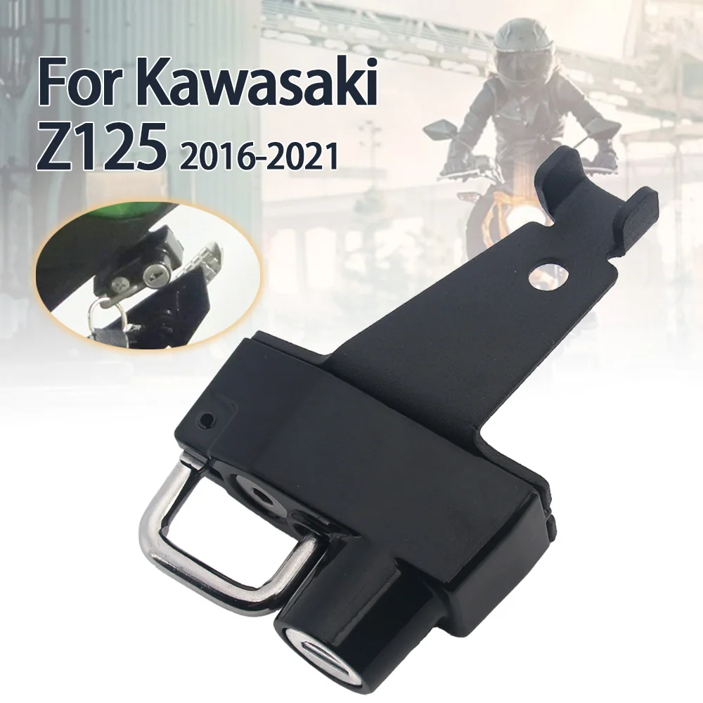جديد 1 مجموعة دراجة نارية خوذة قفل هوك مقاوم للماء مكافحة سرقة الخوذ قفل الأمان لكاواساكي Z125 Z 125 z125 2019 2018-2021