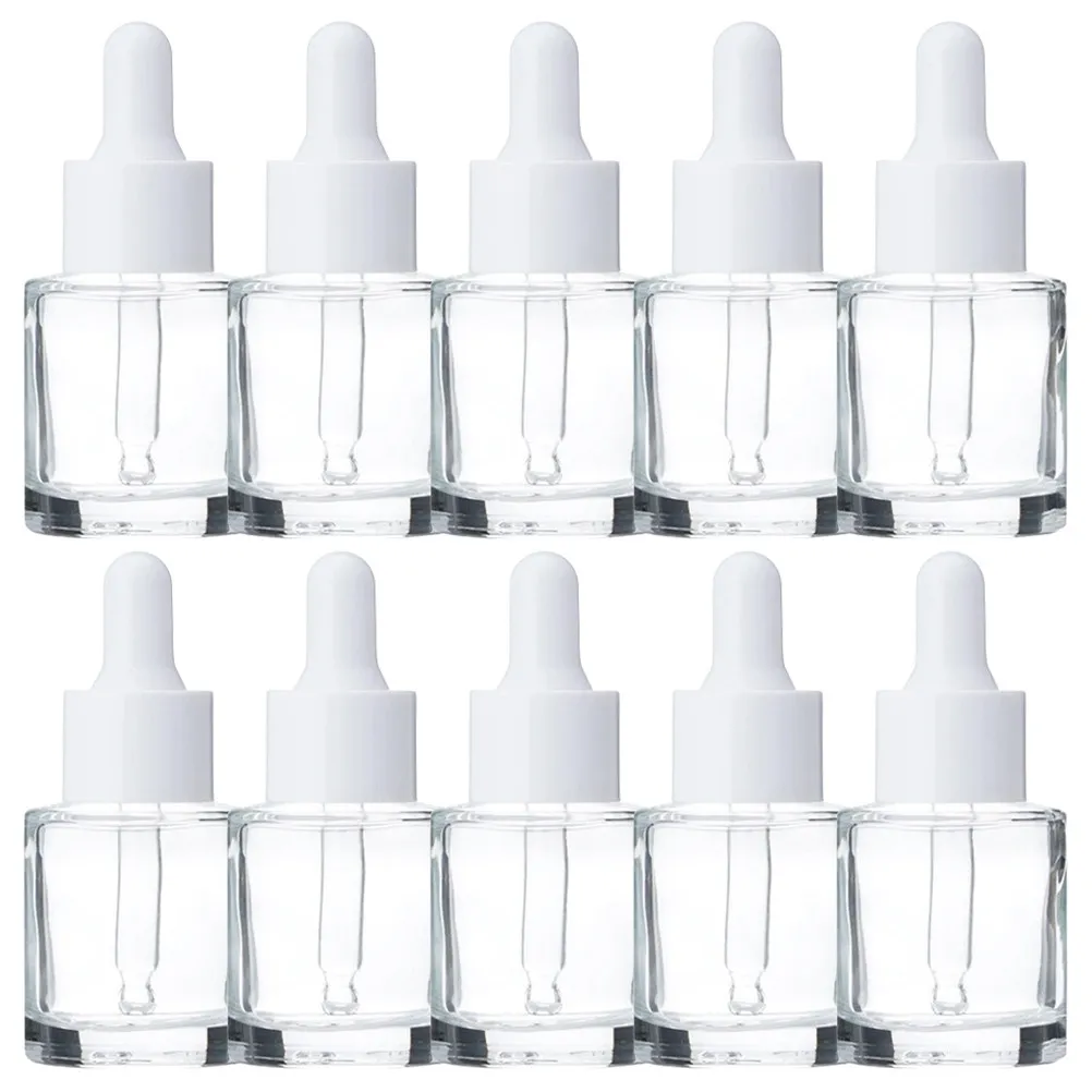 

20 шт. прозрачных стеклянных флаконов-капельниц для эфирных масел, герметичные, маленькие, многоразовые, для путешествий, ароматерапии, DIY