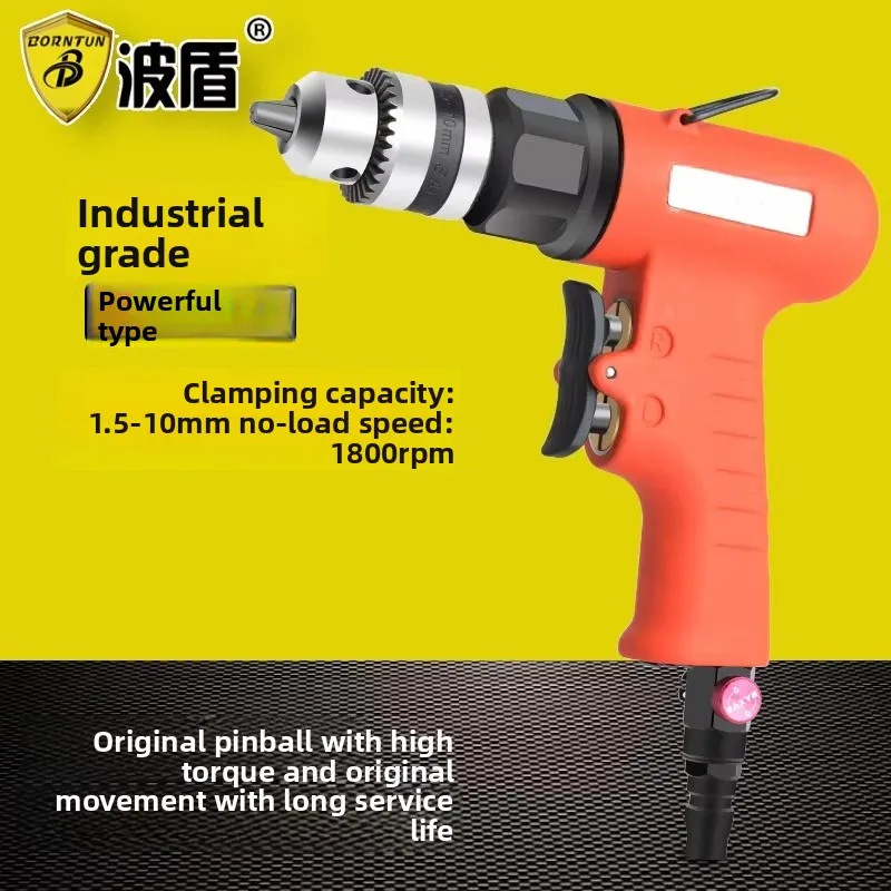Bodun 10mm Industrial-Grade Pneumatic Hand Drill, Air Drill, Pneumatic Drill, Gun-Type Air Drill Bd-1013