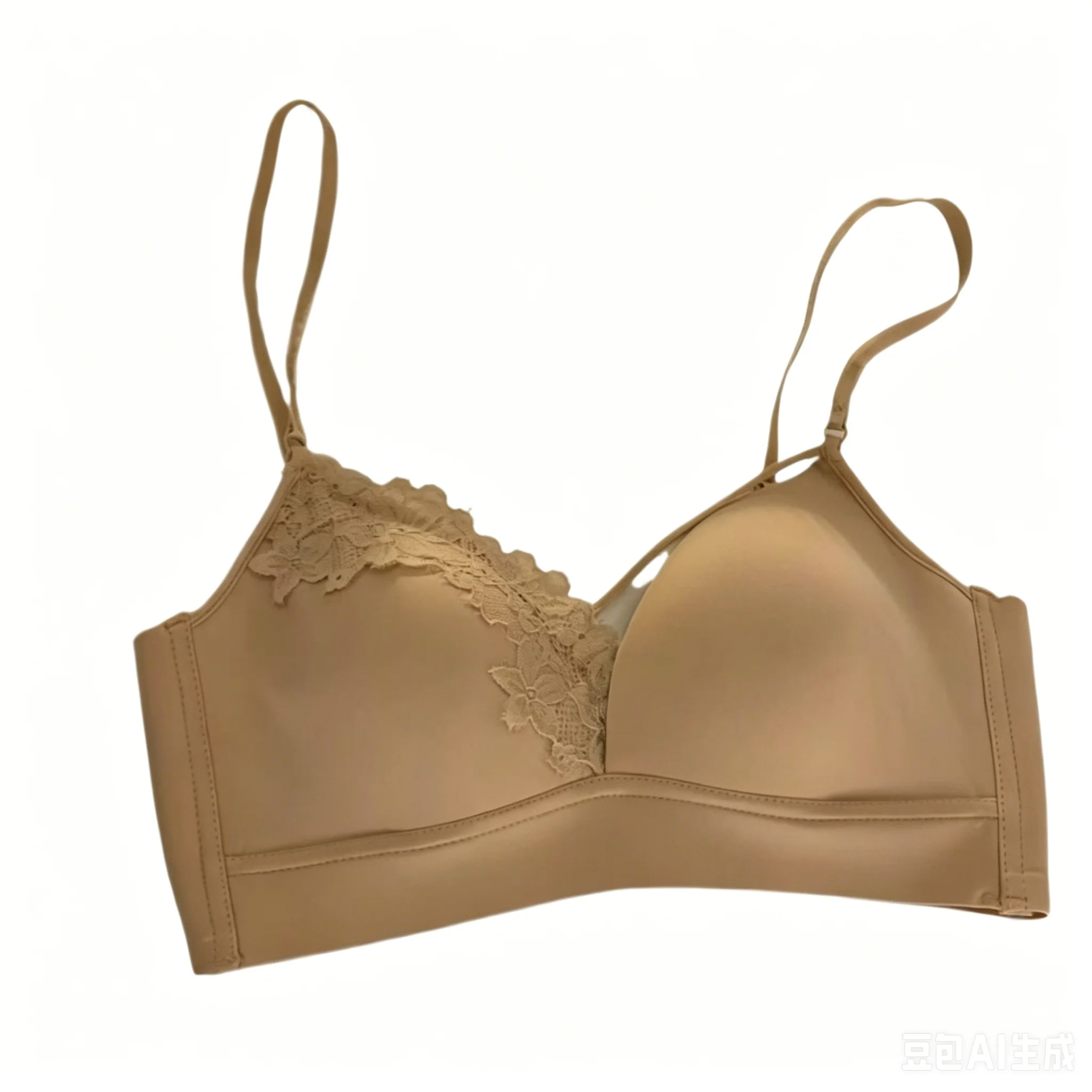 Bonnet Triangulaire Bralette Dentelle Française Femme Sans Armature Confortable Support Supérieur Sling Réglable Élégant view 6