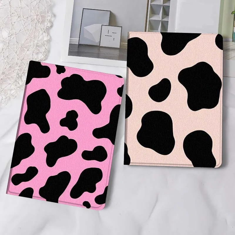 

Pink Cow Print Cartoon Gift Tablet Case For Samsung Tab Galaxy S6 S11 A A7 A8 A9 A11 10.1 10.4 10.5 Plus Lite