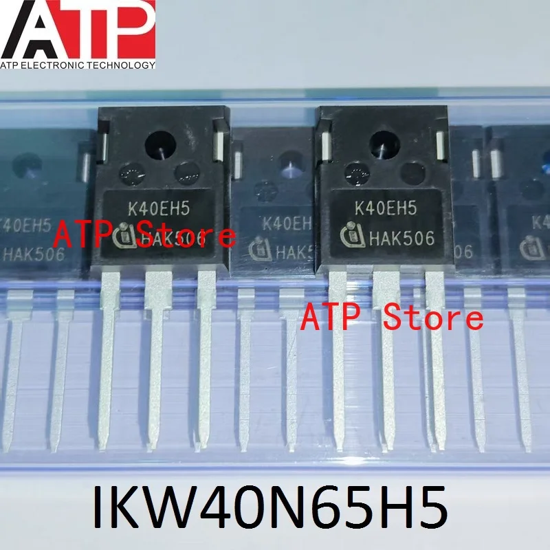 

10pcs/lot 100% New Imported Original K40EH5 IKW40N65H5 TO-247 IGBT Power Transistor 40A 650V In Stock