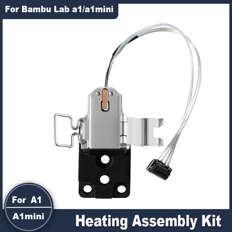 

For Bambu Lab A1/A1 mini Heating Assembly Kit, Heater Cartridge Thermistor Temperature Sensor Heat-Insulating for A1/A1 mini