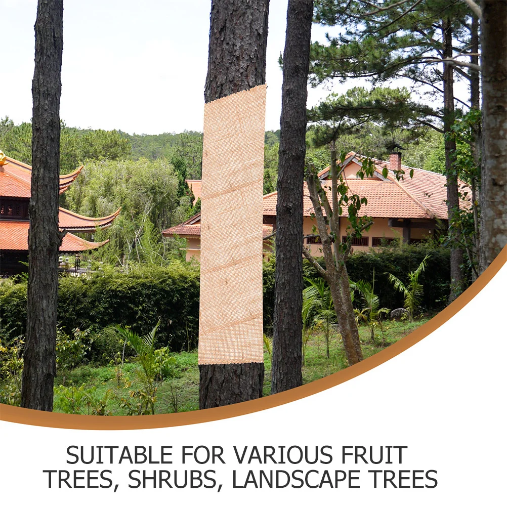 1pcs Jute Stof Roll 40In X 6Ft Winter Boomstam Wrap Vorst Bescherming Voor Tuinplanten Boom Protector schaduw Doek