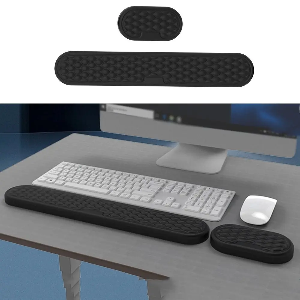 Wrist Brace Creative Keyboard Wrist Rest Pad Comfort Waterproof Mouse Pad 3D Solid Color Hand Pillow Desktop