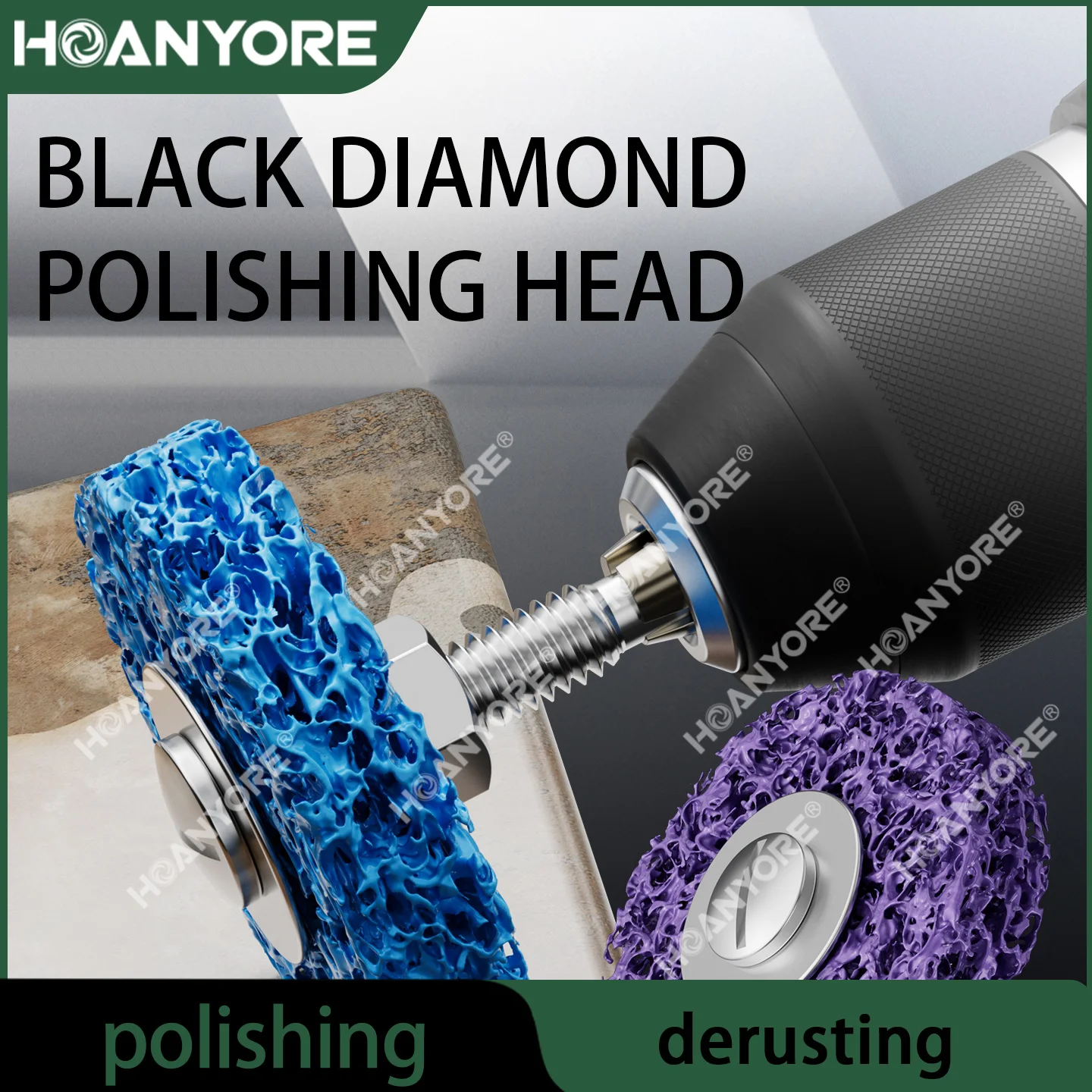 Black diamond with handle grinding head,metal stainless steel ,polishing,rust removal,paint removal,dry grinding,grinding wheel