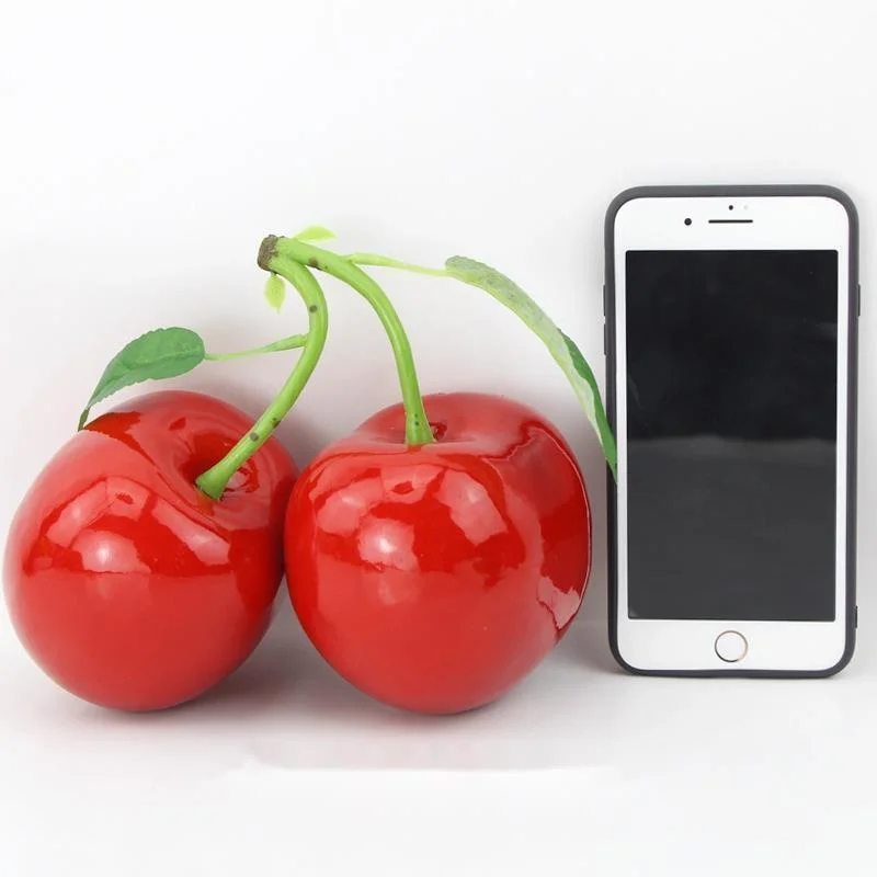 

Cherry Fruit Y2K Simulation Model Large Fake Cherry Decoration Realistic Artificial Fruit For Home Living Room Table Decor New