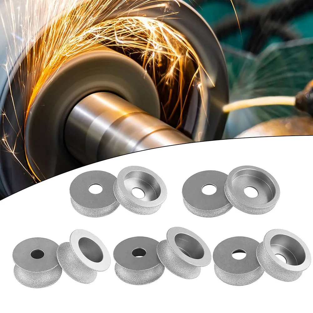 3-Zoll-Schleifscheibe Demi-Bullnose-Schleifscheibe zur Dekoration Präzises Schleifen Verschleißfester gelöteter Diamant