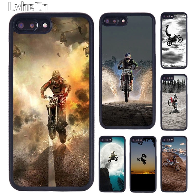 Moto Bike Motocross Phone Case For iPhone 14 15 16 13 12 Mini Max Cover For Apple 11 Pro Max 6S 8 7 Plus SE2020 shell