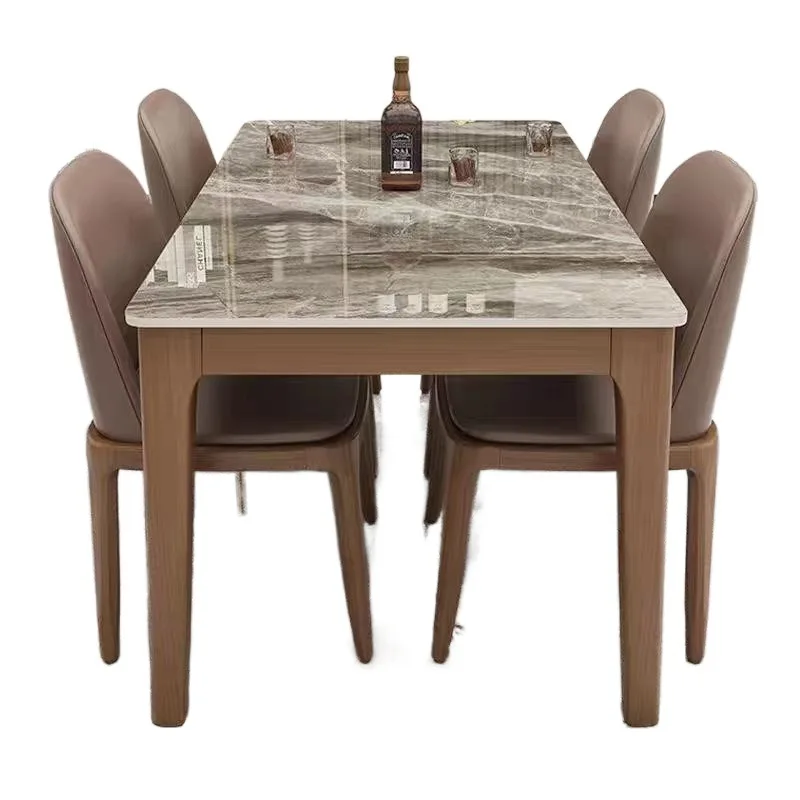 

Nordic, bright light, slate, dining table, household, small apartment, modern, simple, eat