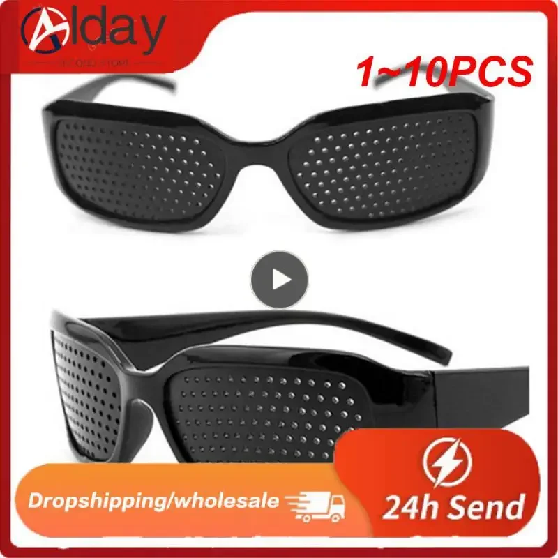 1~10PCS Vision Care Wearable Corrective Glasses Improver Stenopeic Pin Hole Glasses Anti-fatigue Eye Protection Glasses