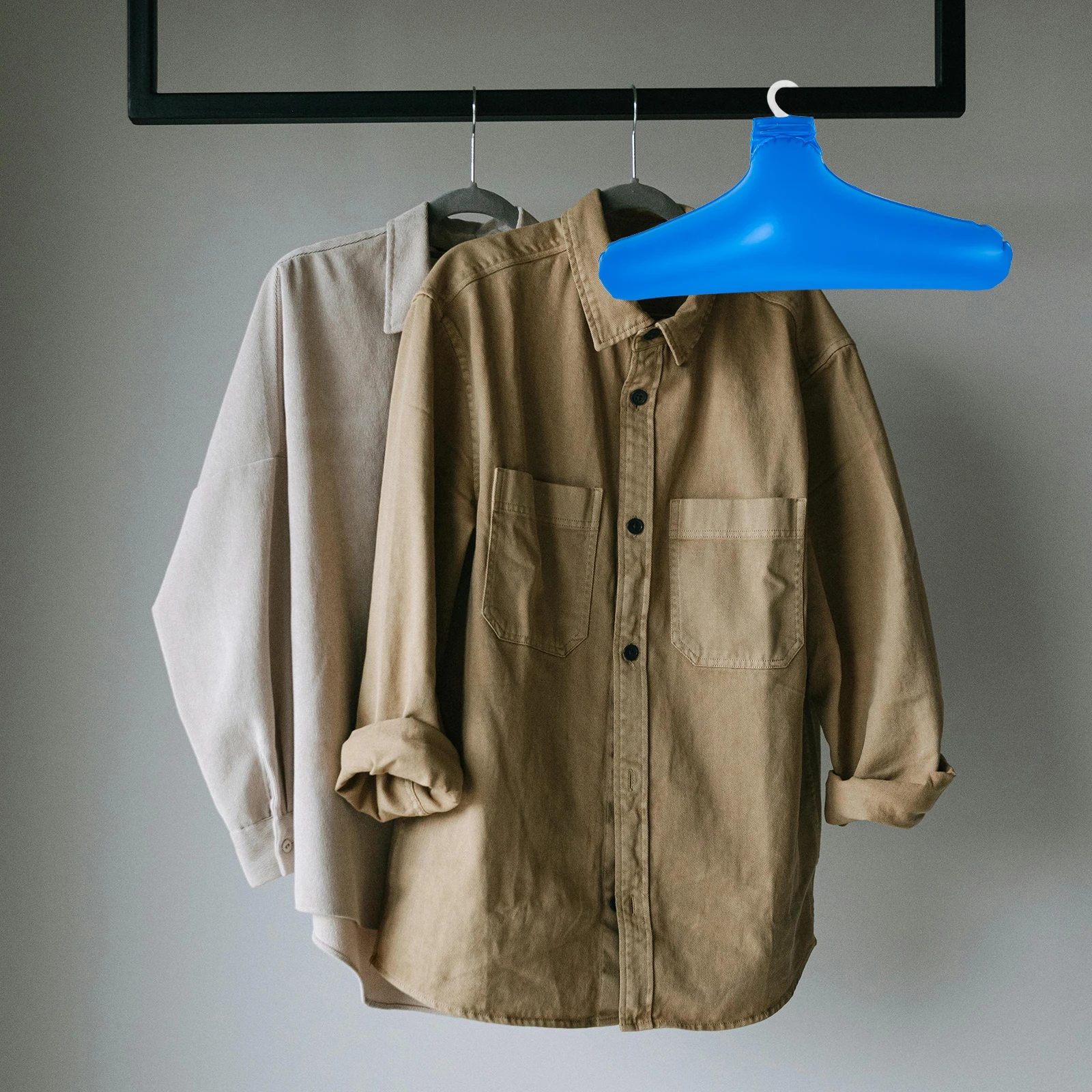 

3Pcs Inflatable Hangers for Clothes Portable Travel Clothes Dryer Lightweight Hanger with Strong Load Bearing Capacity Multi Use