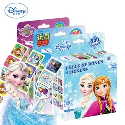 200pcs/box Cartoon Disney Frozen Mickey Stickers Anime Bubble Scrapbooking Children Teacher Reward Sticker Decoration Toys Kids