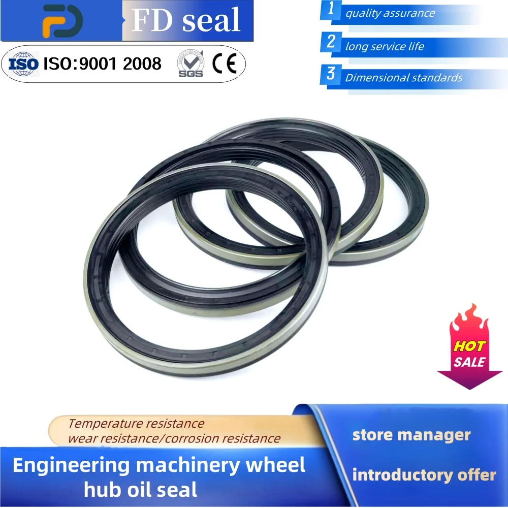 

Wheel Hub Seal 167.8*198*13/15.5mm 01027784B NBR RWDR CASSETTE Engineering Parts Mechanical Seal Tractor Rubber Oil Seal