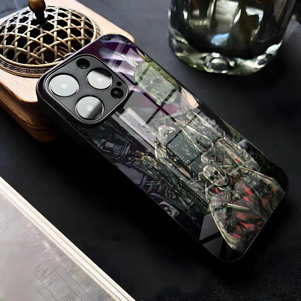 

Игровой чехол для телефона D-Dorohedoro для iPhone 17 Air 16 E Pro Max 15 14 13 Mini 12 Pro 11 Max Plus, черный стеклянный чехол