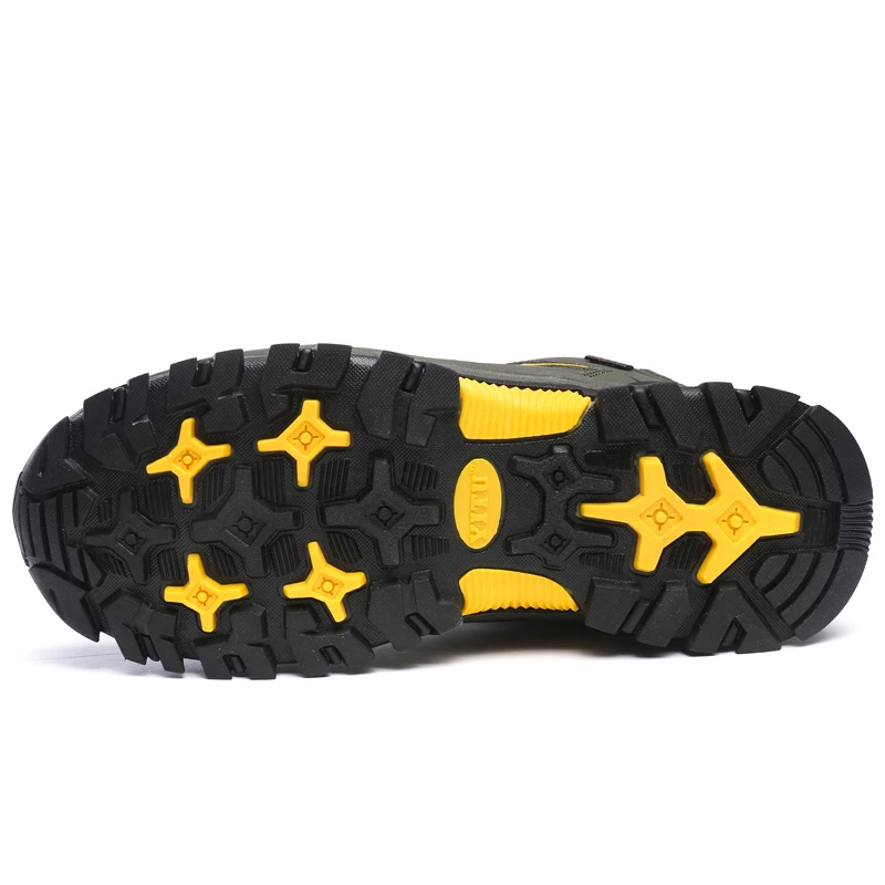 하이킹 신발 남성 부츠 야외 캠핑 충돌 방지 발목 부츠 남성 등산 끈 묶는 등산화 운동화 남성용