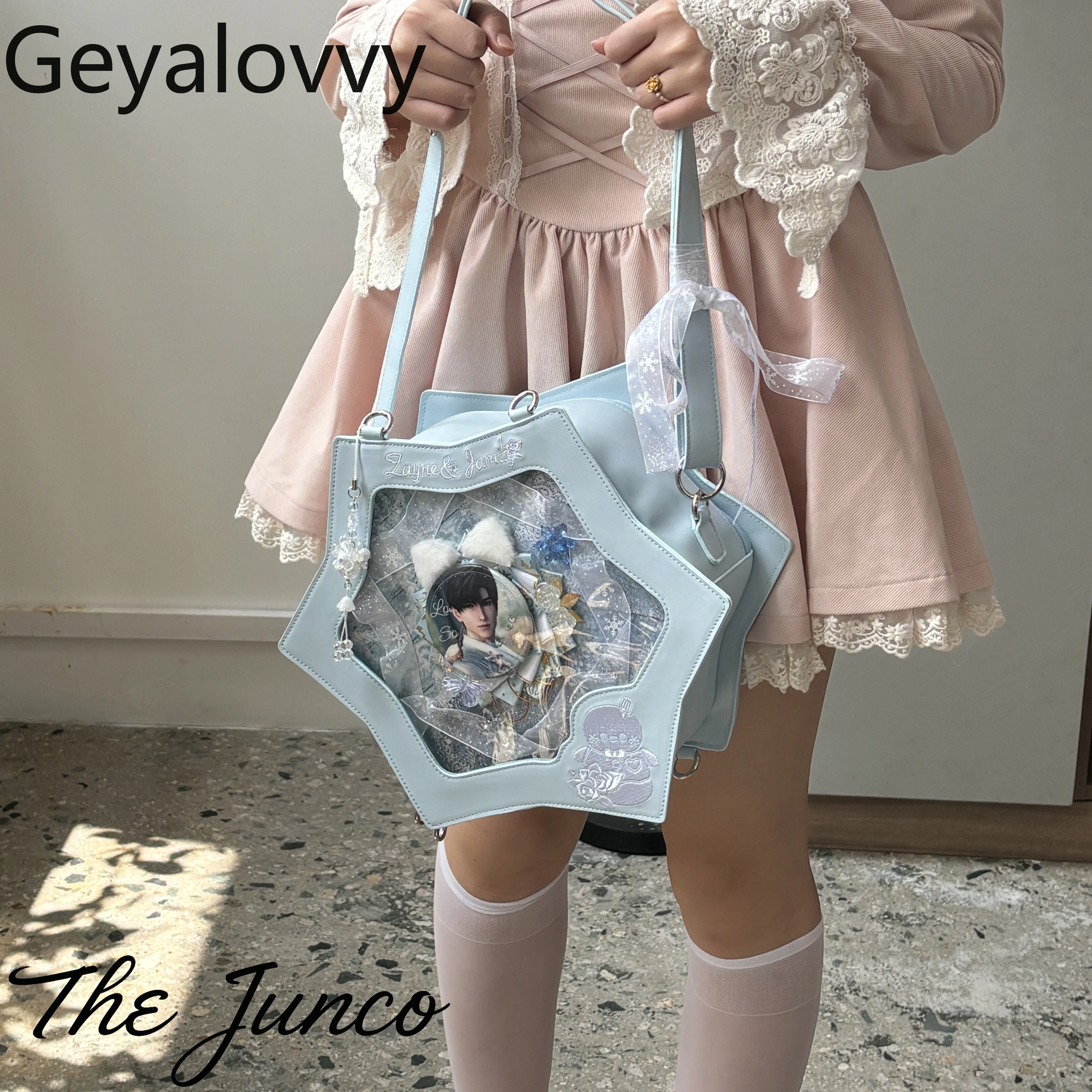 حقائب لوليتا ستايل النسائية الأصلية ذات سعة كبيرة حقيبة كتف مفردة/مزدوجة للنساء حقائب ظهر عصرية حلوة ولطيفة للفتيات #2