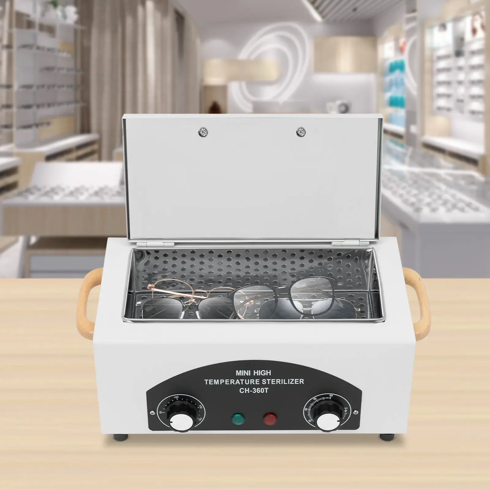 

300 Вт ЕС Стерилизаторы для инструментов для ногтей Карбинированная высокотемпературная дезинфекция Сухая температура Студия для ногтей Стерилизатор Шкаф Автоклав U1E8M6