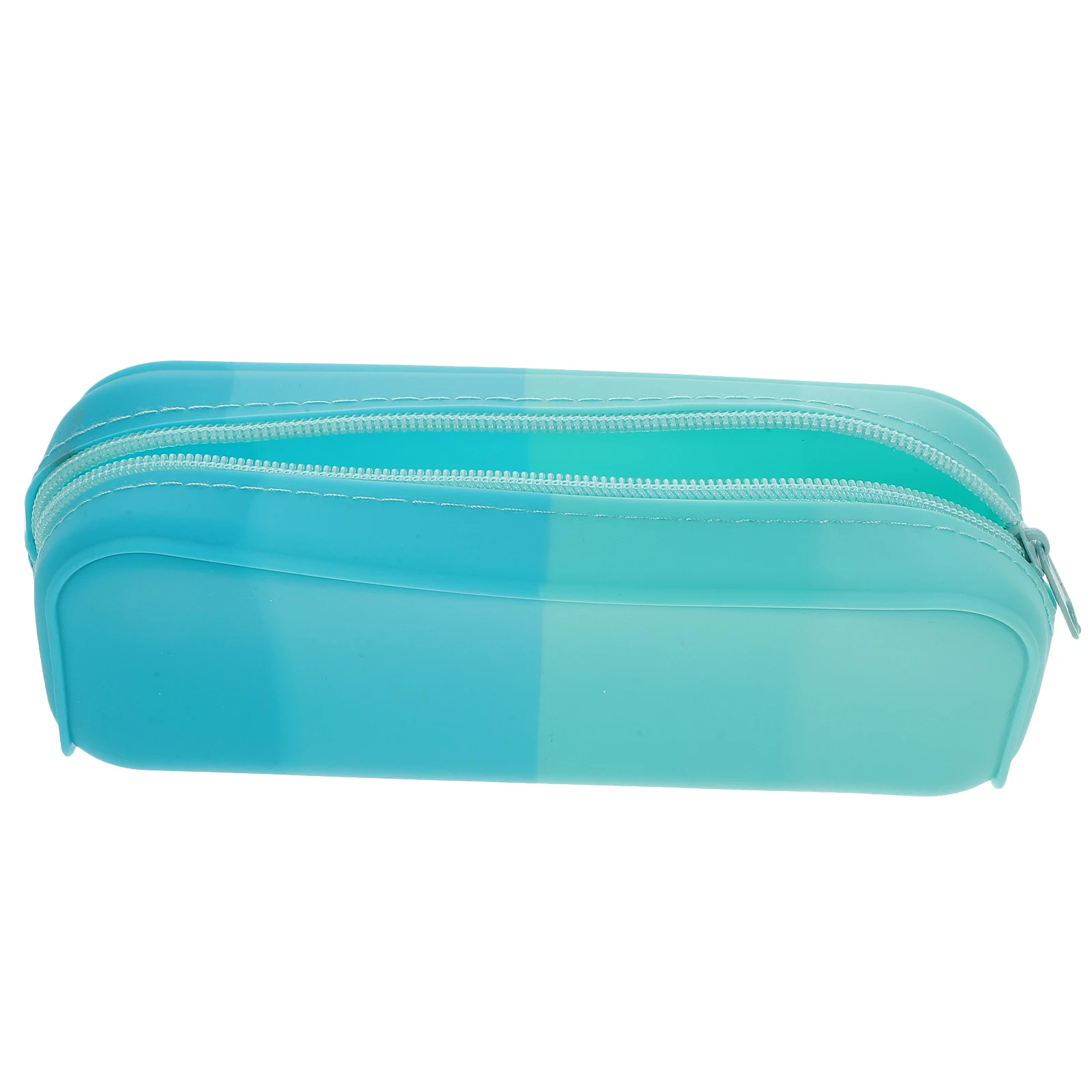 

Candy Color Silicone Pencil Bag Large Capacity Wear-Resistant Aesthetic Pen Pouch Smooth Zipper Portable Stationery Organizer