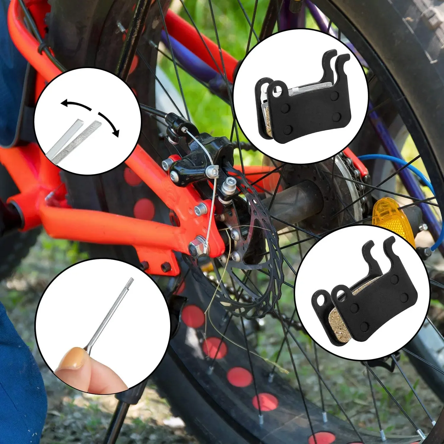 4/8/10 Paar Harz Fahrrad Bremsbelag für SHIMANO XTR M965 M975 Saint M800 Deore XT M765 M775 SLX M665 M535 Hone M601 Saint M800 – Detail 11