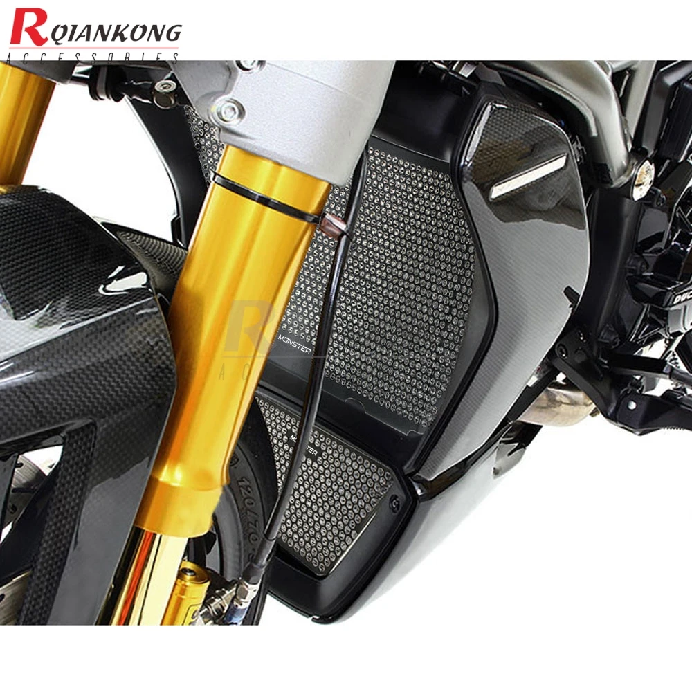 For Ducati Monster 1200 1200S 1200R 2013-2021 Radiator Grill Cover Water Oil Cooler Guard Monster 1200 25 Anniversario 2020-2023