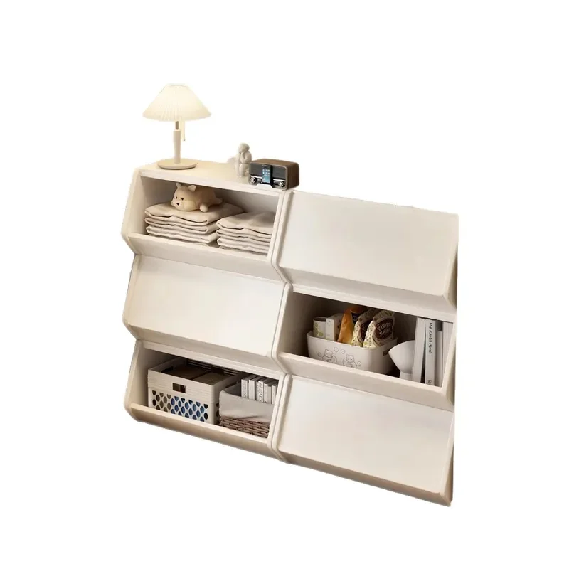 FomexModern Modular Bookshelf Storage Cabinet Dustproof Low Side Table For Living Room Home Office Furniture