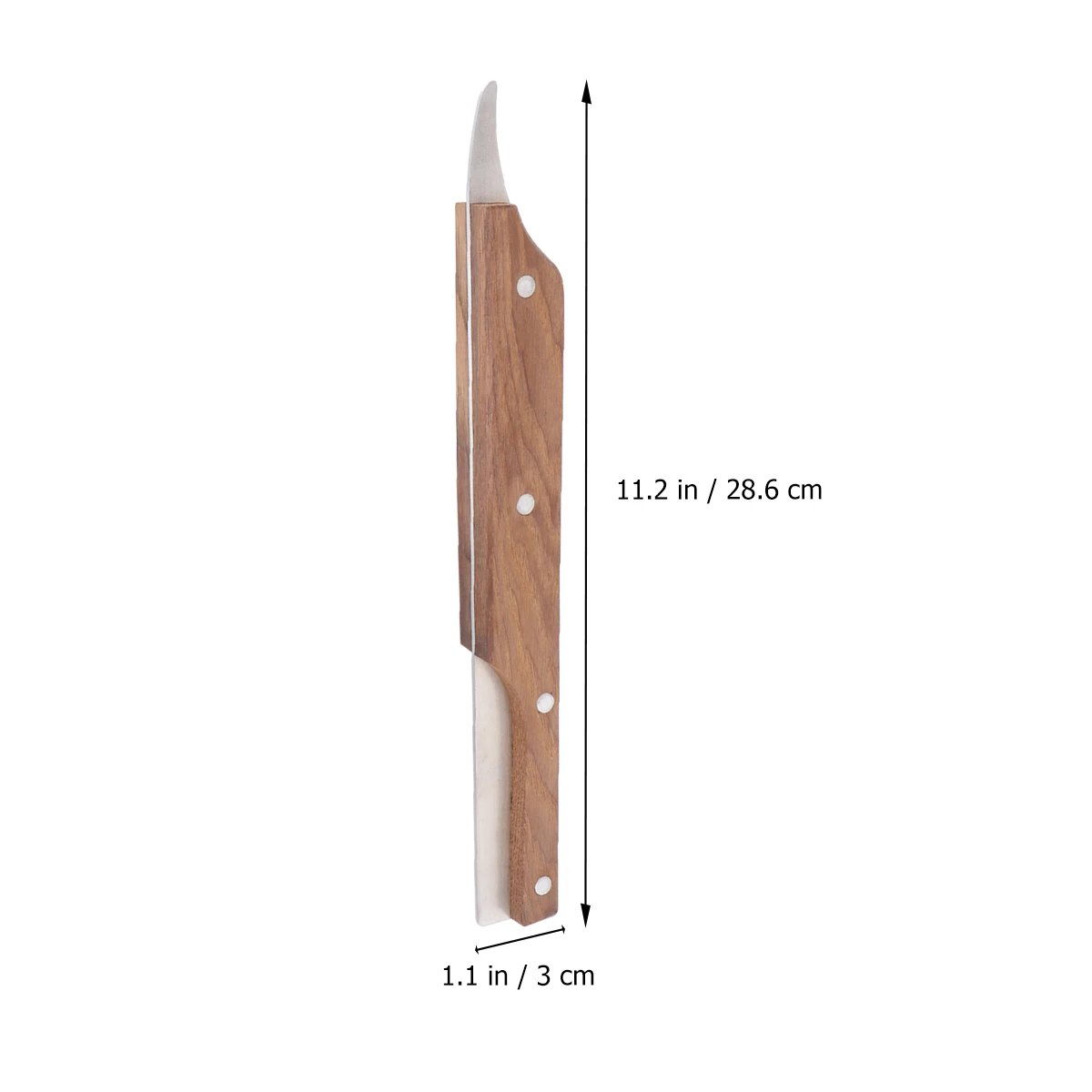 

2Pcs Coconut Opener Tool Set Wood Handle Stainless Steel Blades Kitchen Gadget Meat Scraper Coconuts Drill Bottom