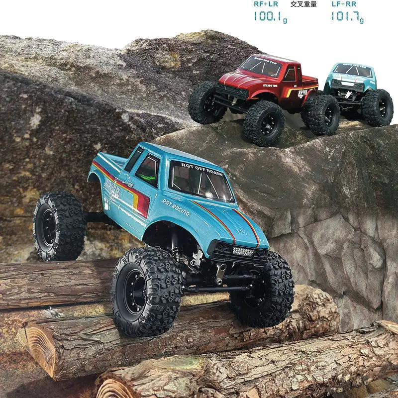 RGT 1/18 Ripper RC Car Remote Control Electric Brushless 4WD Dual Speed Climbing Truck External Rotor Off Road Vehicle