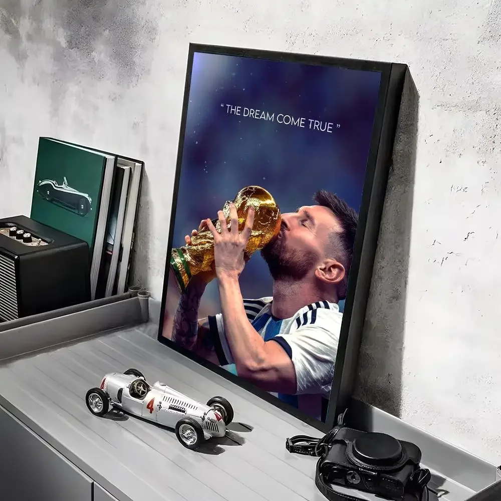 Fußballstar L-Lionel M-Messi Poster Aufkleber Wandbild Wandtattoos für Schlafzimmer Wohnzimmer Zuhause Selbstklebende Dekoration Geschenk – Detail 29