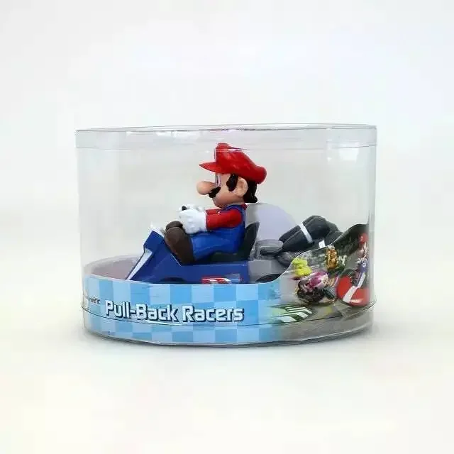 Super Mario Bro Pull Back Car Toy Luigi Yoshi Donkey Kong Bowser Princess Peach Action Figure Toy Car Anime Peripheral Kid Gifts